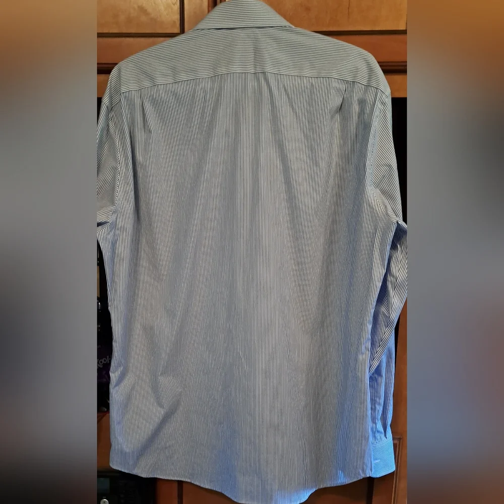 Mens J. Crew Thompson Button Down Dress Shirt  Wrinkle Free Size XL 17-17.